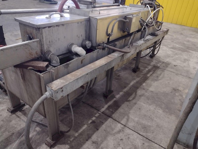 4" CAPACITY ULTRASONIC BAR &amp; TUBE CONTINUOUS WASHER: STOCK #22589