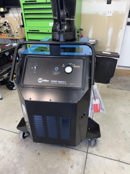 Miller FILTAIR Capture 5 Portable Fume Extraction System with 10′ Extraction Arm