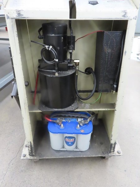 Regal Model RBP66 Electric Lift Table, 1000 LB CAP W Shop Made Hook Hoist- Auction Item