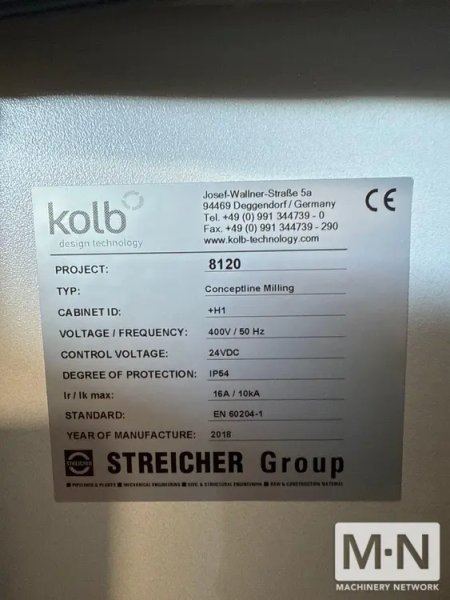 Kolb ConceptLine 5 Axis Clay Milling Machine, 2018