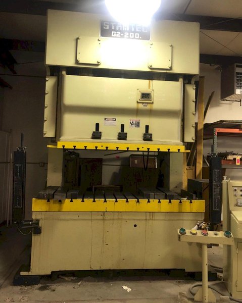 220 TON STAMTEC GAP FRAME DOUBLE CRANK PRESS: STOCK #73494