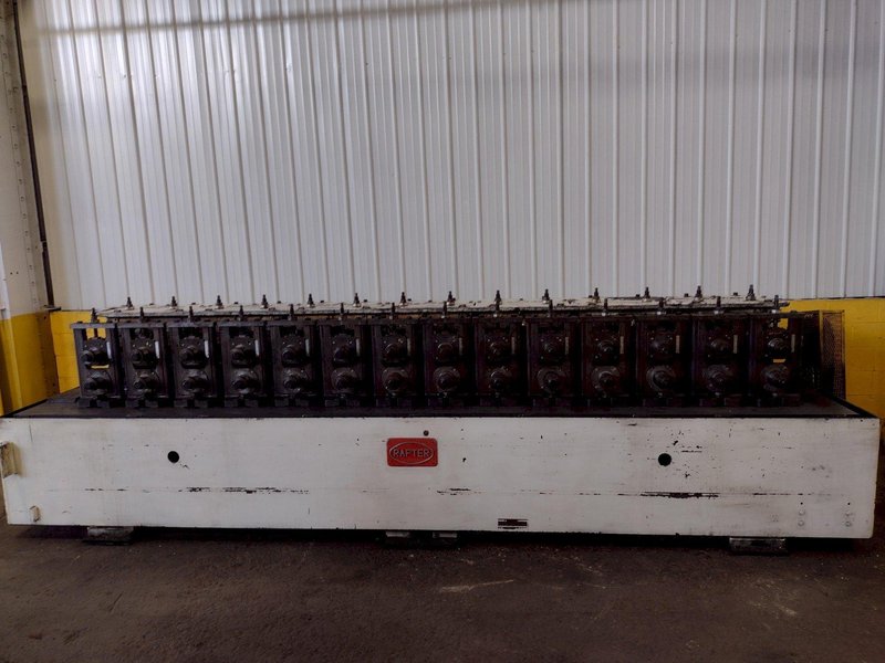 14 STAND X 3" X 14" ROLL SPACE RAFTER ROLLFORMER. STOCK # 0734422