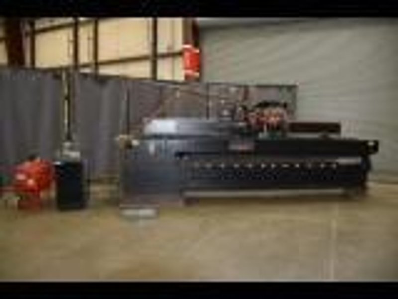 120" X 3/8" PANDJIRIS MODEL 120I-50 SEAM WELDER WITH LINCOLN POWERWAVE: STOCK # 71485