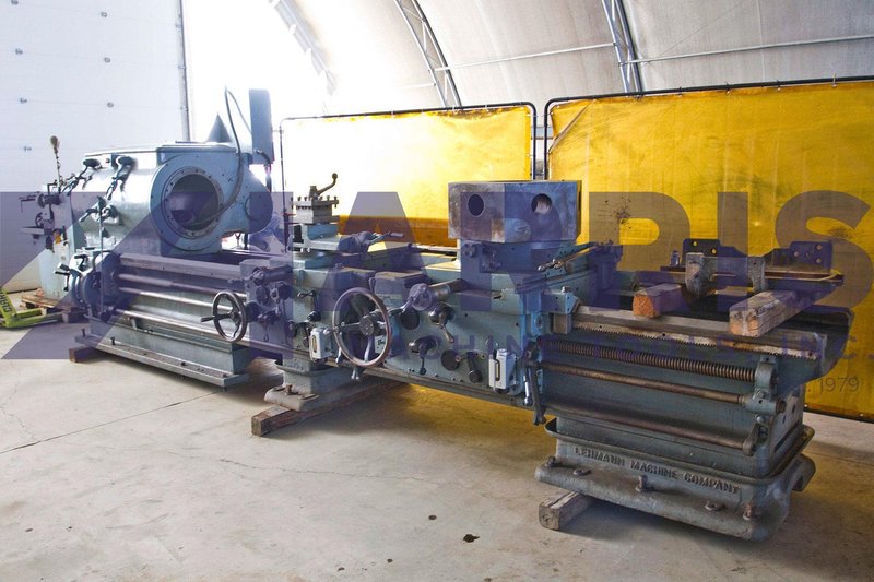 Used, 32" x 120" Lehmann Hydratrol Hollow Spindle Lathe with 16.5" Spindle Bore