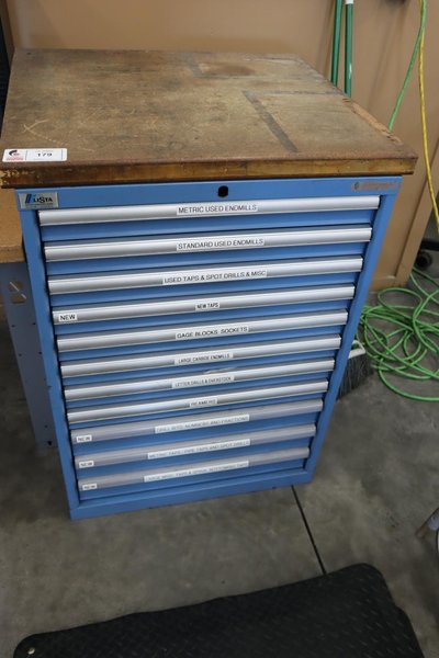 Lista HD Tool Cabinet - 11 Drawer - with Cutting Tools- Auction Item