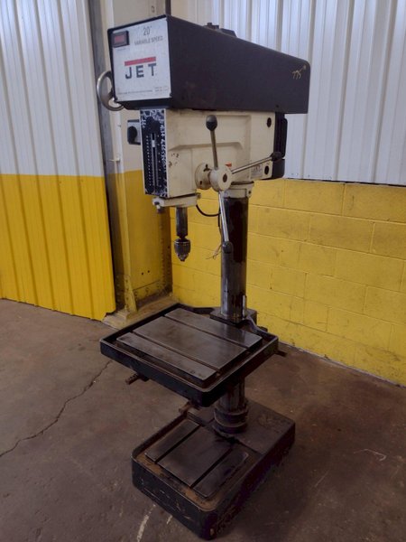 20" JET MODEL #J-2223VS VARIABLE SPEED SINGLE SPINDLE DRILL: STOCK #16689