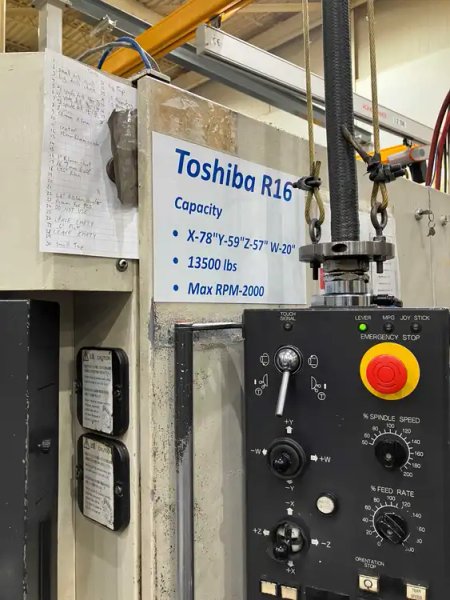 1998 Toshiba BTD-110H.R16 | Boring Mills, Horizontal, Table Type