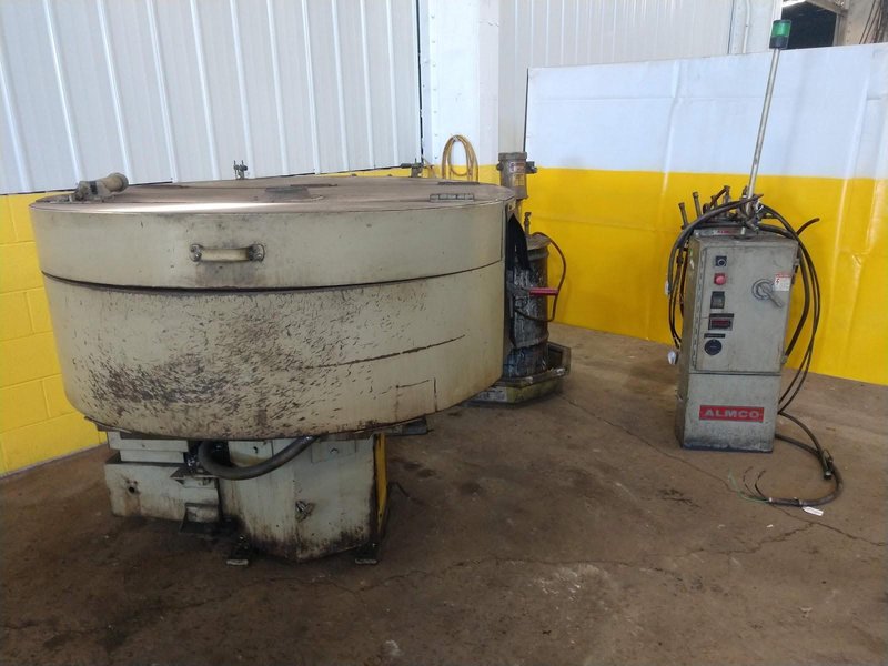 9 CU FT ALMCO MODEL OR-10VHE ROTARY VIBRATORY FINISHER