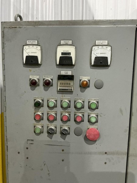 60" x 60" BCP MODEL #A4-9479 SPINNER HANGER SHOT BLAST MACHINE, NEW 1999: YOBRO #26149
