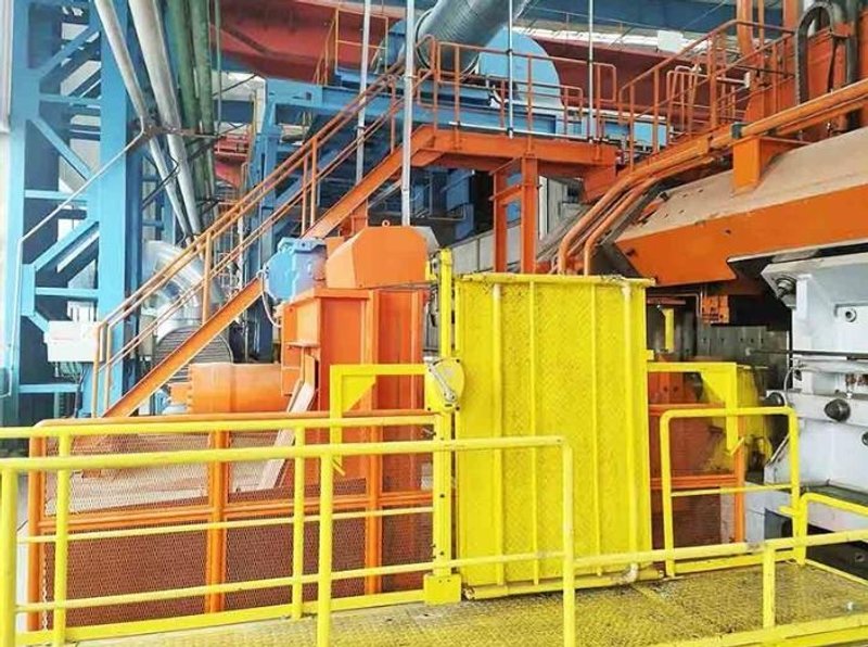 16,000 ton SMS Horizontal Direct Single Action Ext Press, Ind Billet Furnace, Stretcher, Saw, Billet Peeler (14552)