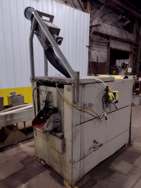 60" X 8 CU FT ALMCO MODEL V8-S TUB TYPE VIBRATORY DEBURRING FINISHING SYSTEM: STOCK #18832