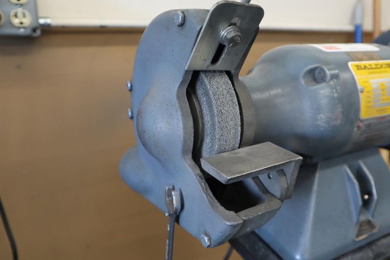 Baldor 7307 6" Double End Pedestal Grinder, 1/2 HP, Work Rests, Eye Shields, Single Phase- Auction Item