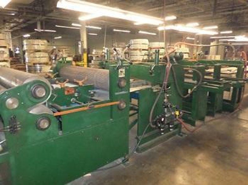 52" CORRUGATING/EMBOSSING CUT TO LENGTH LINE W/ HOLE PUNCHING