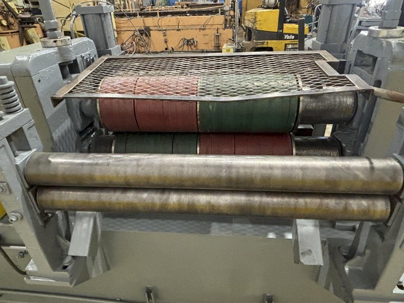 36”  YODER MODEL #M3 POWERED SLITTING HEAD w/ POWERED FEED &amp; HOLD DOWN ROLLS : STOCK #22953