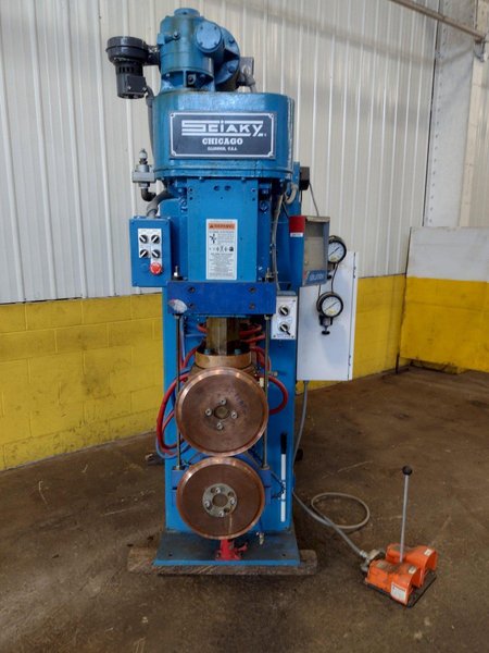 100 KVA SCIAKY MODEL #PMM2TC ROTARY SEAM WELDER. STOCK # 0951323