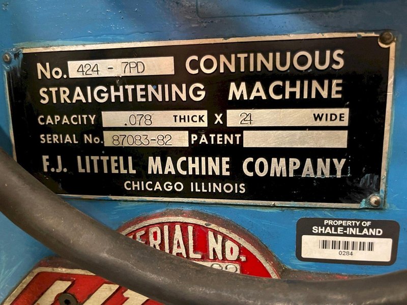 24" Littell Powered Straightener Model# 424-7PD