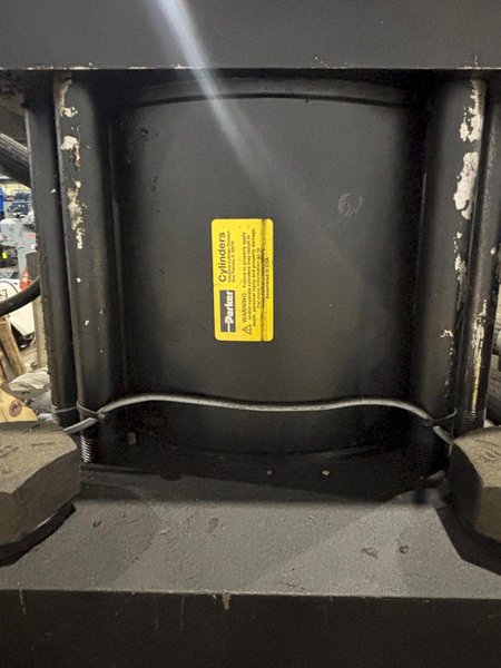 100 TON ROLLFORM INC HYDRAULIC 4 POST CUTOFF &amp; POWER UNIT, 12" STROKE: YOBRO #24328