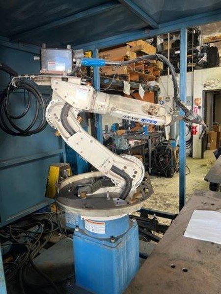 OTC Almega Arc Cell E-120 AX2 Robotic Weld Cell, 2012