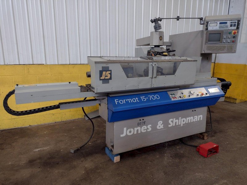 9.4" X 27" JONES &amp; SHIPMAN MODEL #FORMAT 15-700 CNC CYLINDRICAL GRINDER: STOCK #16131