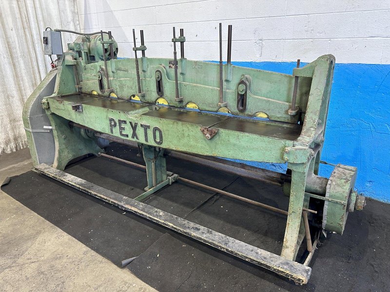 8' X 16 GAUGE PEXTO &amp; WILCOX POWER SQUARING SHEAR: STOCK #77005