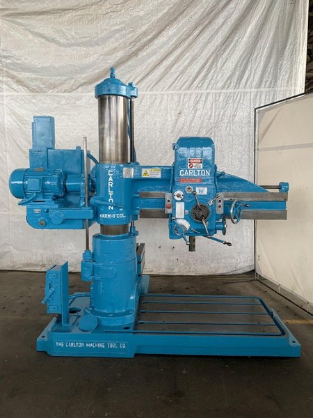 4' X 11"  CARLTON NATCO 1A RADIAL ARM DRILL. STOCK # 0893624