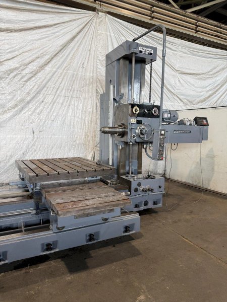 4" DAEWOO MODEL #D11ORT TABLE TYPE HORIZONTAL BORING MILL, #50 TAPER: YOBRO #25782