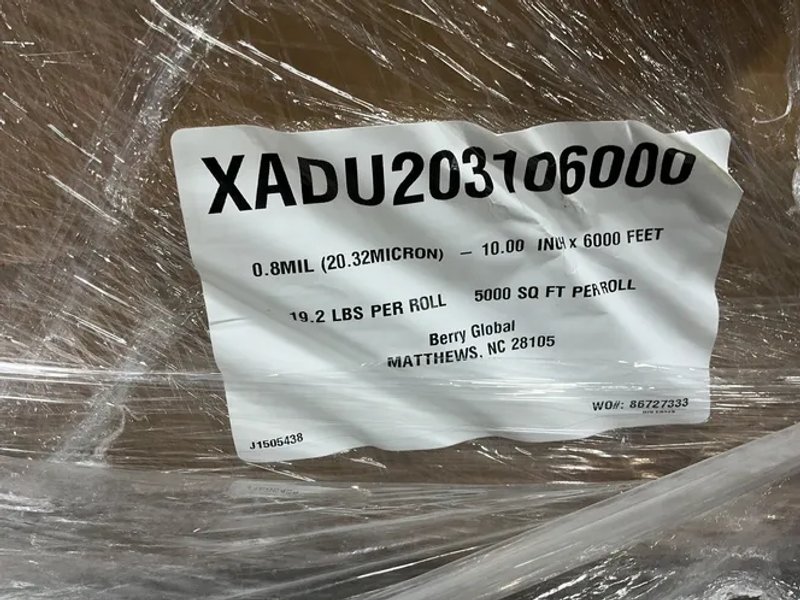 Berry Global 10” X 6000’ Packing Film - Xadu203106000