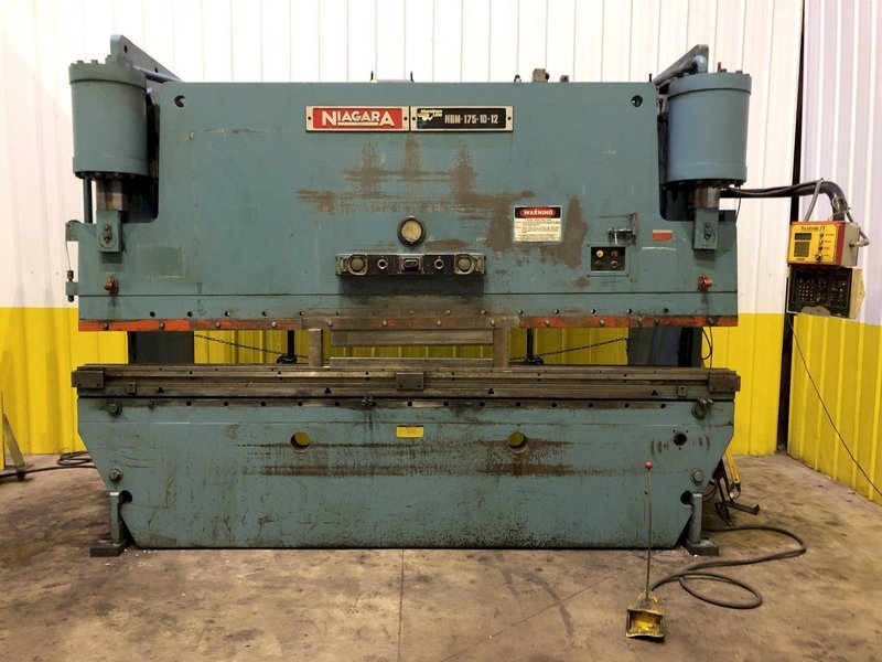 175 TON X12' NIAGARA HYDRAULIC PRESS BRAKE STOCK #3640