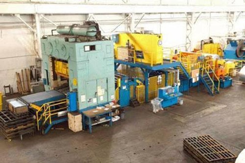 400 TON WARCO PRESS LINE, BED SIZE 72" x 96"