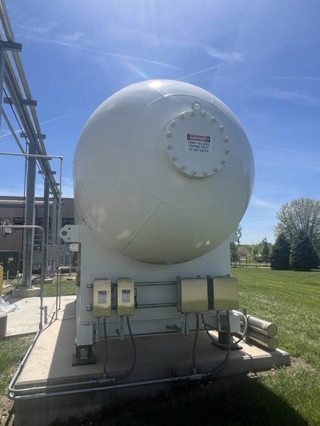 6,565‑Gallon ASME Skid‑Mounted R134a Refrigerant Storage Tank System (Pressurized 250 psig)