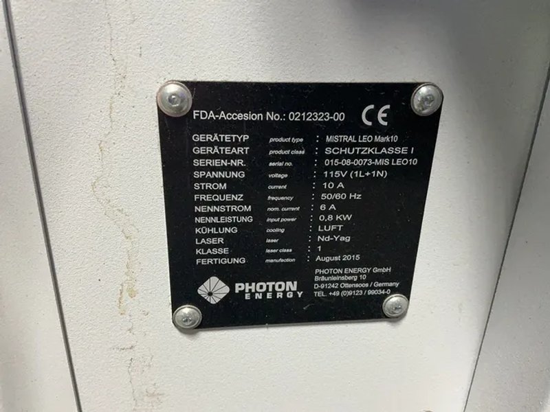 Photon Energy 14” X 19” X 24” Laser Marker - Mistral Leo Mark10