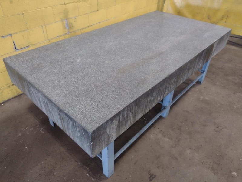 8' X 4' X 10" CHALLENGE PRECISION LAYOUT INSPECTION GRANITE TABLE: STOCK #23788