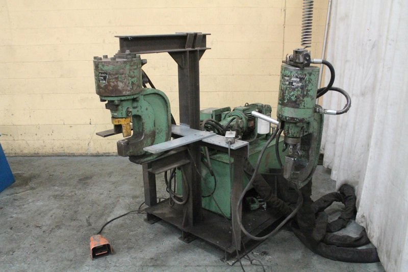 60 TON PEDDINGHAUS HYDRAULIC WEBB &amp; FLANGE PUNCH: STOCK: 66282