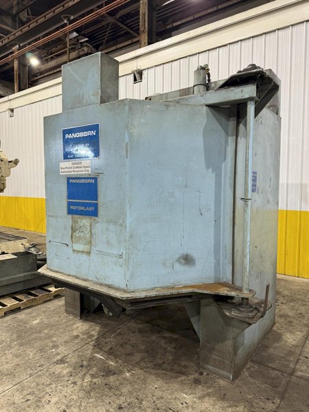 72” TABLE PANGBORN MODEL 6-LK ROTOBLAST SHOT BLAST MACHINE: YOBRO #24357