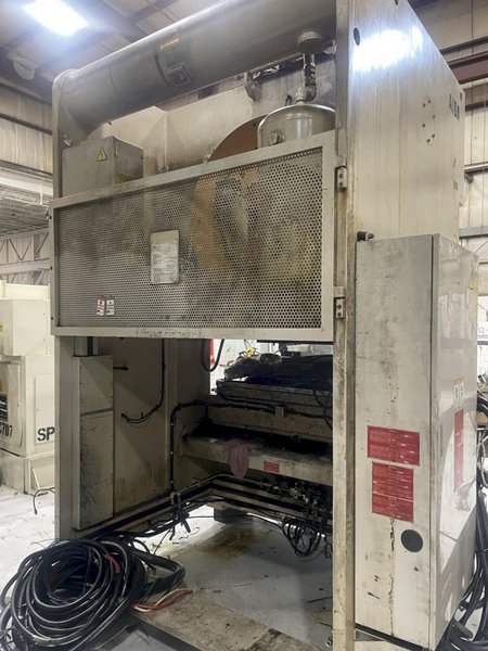 160 ton Aida (Metric) Used Metal Stamping Press Model# NC2-160 (1) Double Crank Gap Press For Sale, Year 1995