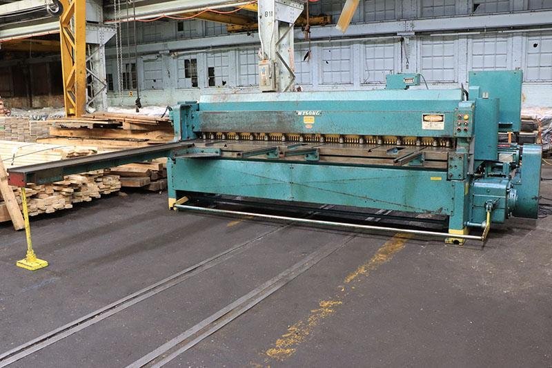 10' x 10 GA WYSONG POWER SQUARING SHEAR, MODEL: 1010-RD