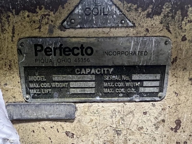 Dallas / Perfecto 13,000# x 24" x .250" Servo Feed Line w/ Coil Car, STO...
