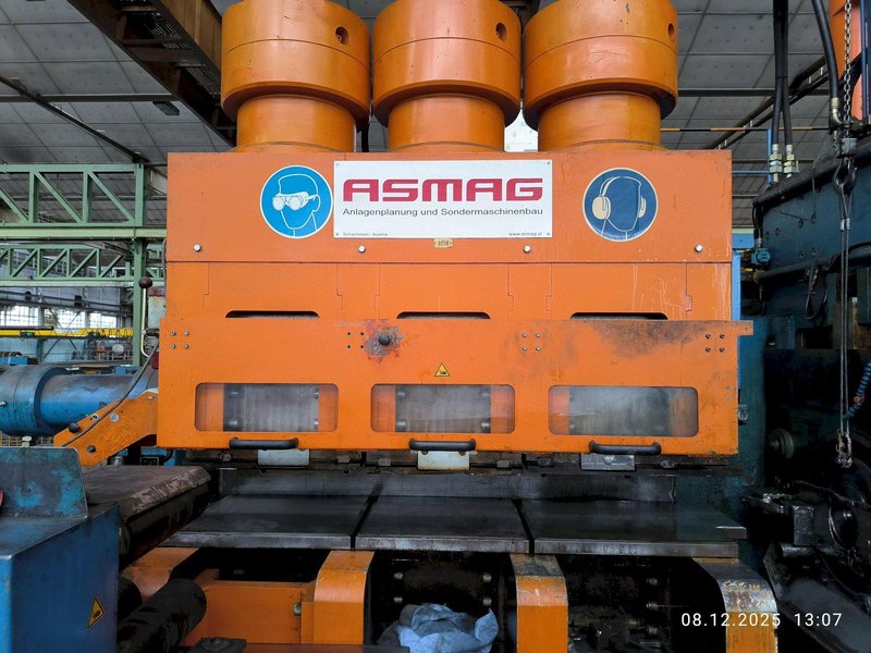 50 TON ASMAG DRAW BENCH w/INLINE SAW CUTTING, NEW 2003