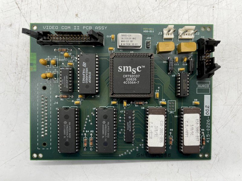 REV C HURCO VIDEO COM II PCB STOCK #16128