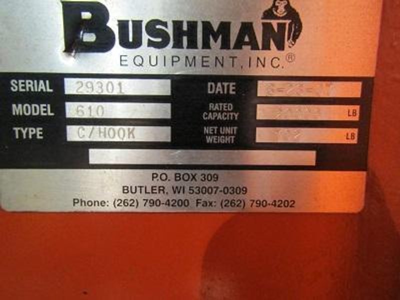 10 Ton Bushman C-Hook With Stand