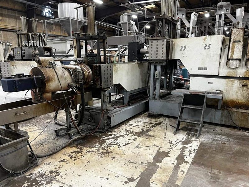 Purui SJ200/200 Extrusion Line – 2018 – Twin Single-Screw Plastic Recycling System
