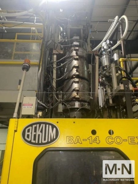 BEKUM MODEL BA14 MULTI LAYER EXTRUSION BLOW MOLDING MACHINE MFG 2006