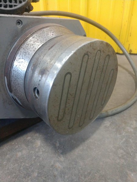 12" X 2 HP BENTLEY / BROWN &amp; SHARP MAGNETIC CHUCK POWERED GRINDING HEAD: STOCK #14454