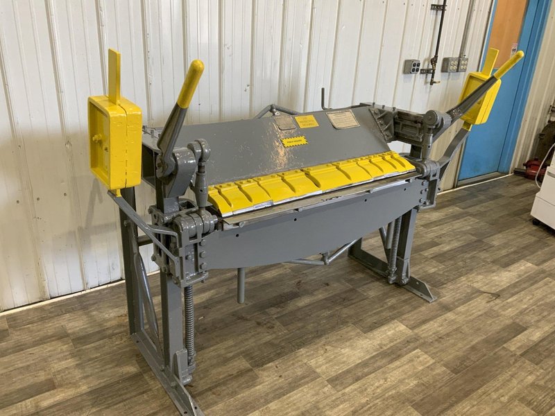 48" X 16 GA ROPER WHITNEY BOX &amp; PAN FINGER BRAKE: STOCK #81492