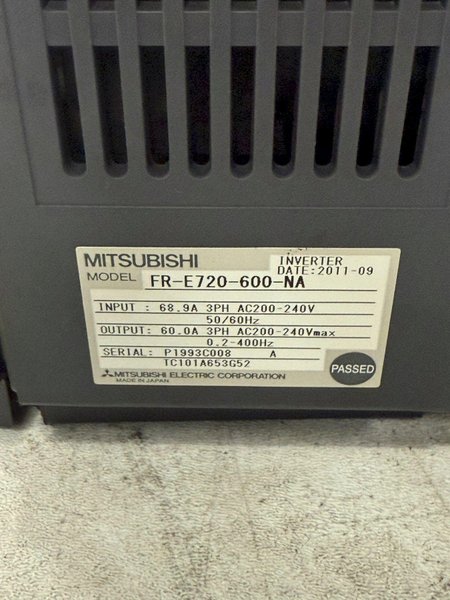 MITSUBISHI FR-E720-600-N/A SERVO DRIVE USED