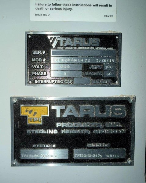 Tarus TPTSCHSM2475 5-Axis High-Speed Single Column Post CNC Mill – Clay Mill