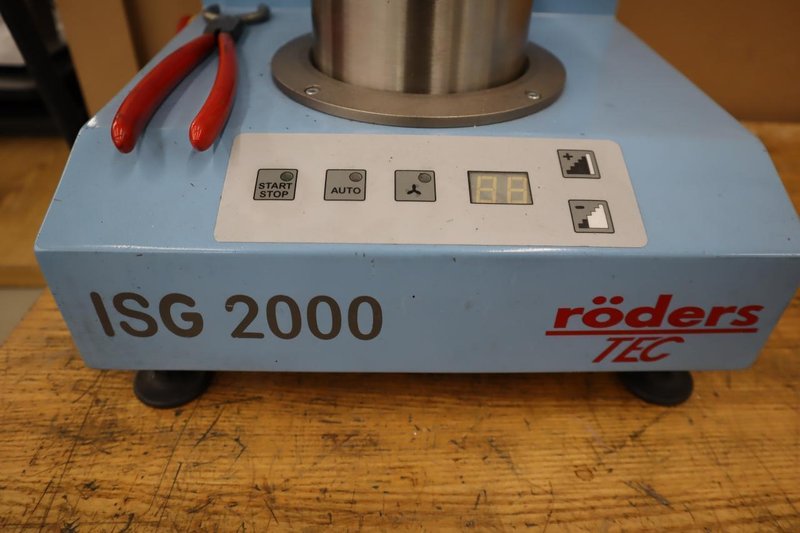 Roders ISG 2000 Heat Shrink Tool Setter, Single Station with HSK 40 Tool Sleeve- Auction Item