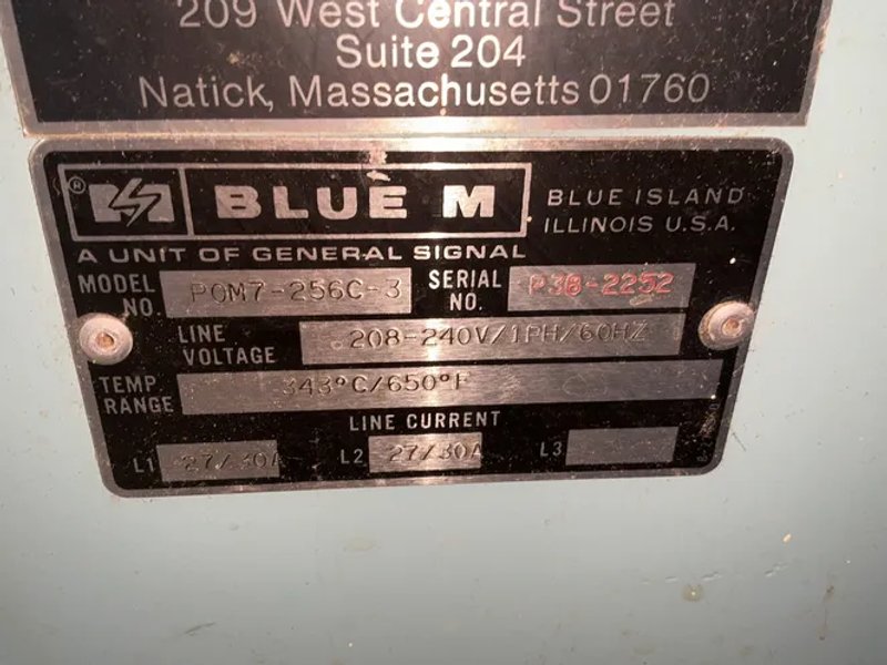 Blue M 650 Deg. F Oven - P0m7-256c-3