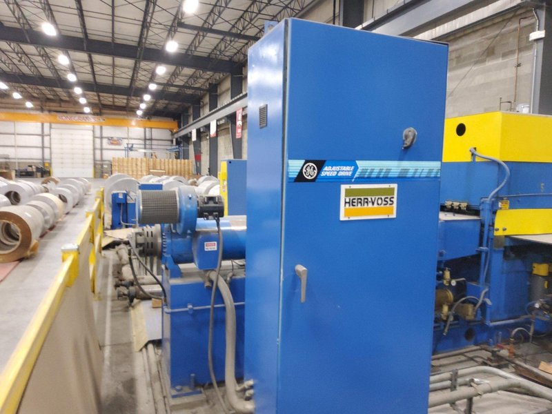 48" x 20,000 LBS X .080" HERR VOSS CUT-TO-LENGTH LINE W/ PRECISION LEVELER: STOCK #22693