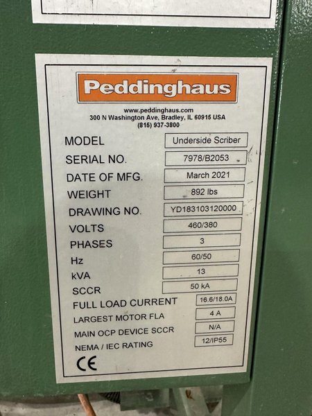 PEDDINGHAUS STEEL ROBOT UNDERSIDE SCRIBER: STOCK #19935